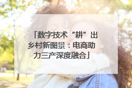数字技术“耕”出乡村新图景：电商助力三产深度融合