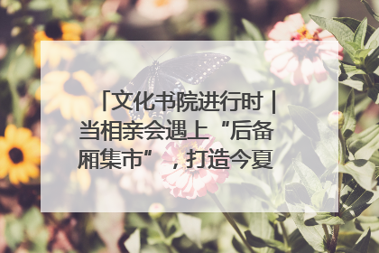 文化书院进行时｜当相亲会遇上“后备厢集市”，打造今夏独有的浪漫
