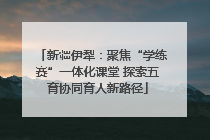 新疆伊犁：聚焦“学练赛”一体化课堂 探索五育协同育人新路径