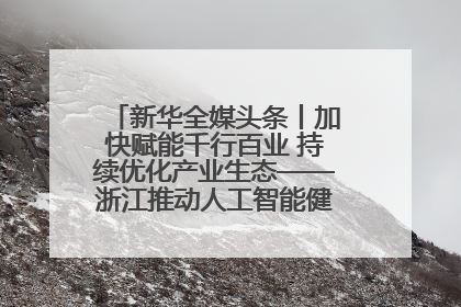 新华全媒头条丨加快赋能千行百业 持续优化产业生态——浙江推动人工智能健康有序发展观察