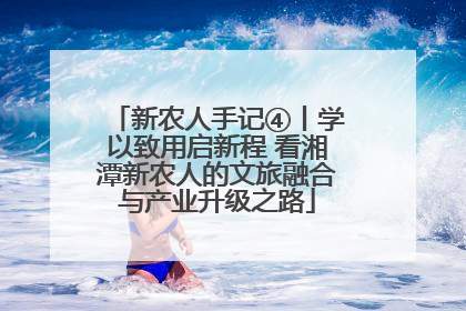 新农人手记④丨学以致用启新程 看湘潭新农人的文旅融合与产业升级之路