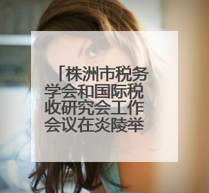 株洲市税务学会和国际税收研究会工作会议在炎陵举行