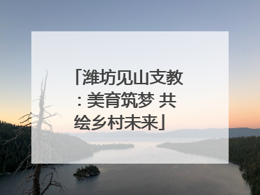 潍坊见山支教：美育筑梦 共绘乡村未来