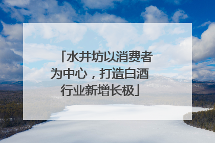 水井坊以消费者为中心，打造白酒行业新增长极