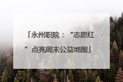 永州职院：“志愿红”点亮周末公益地图