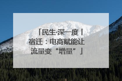 民生·深一度丨宿迁：电商赋能让流量变“增量”