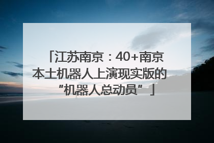 江苏南京：40+南京本土机器人上演现实版的“机器人总动员”