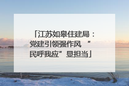 江苏如皋住建局：党建引领强作风 “民呼我应”显担当