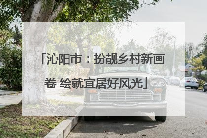 沁阳市：扮靓乡村新画卷 绘就宜居好风光