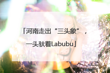 河南走出“三头象”，一头驮着Labubu