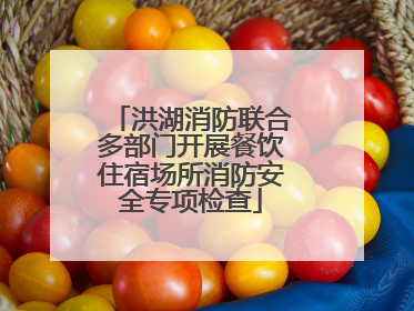 洪湖消防联合多部门开展餐饮住宿场所消防安全专项检查