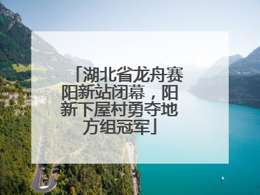 湖北省龙舟赛阳新站闭幕，阳新下屋村勇夺地方组冠军