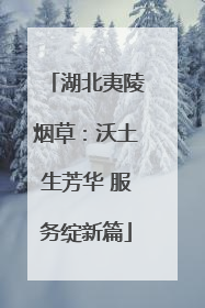 湖北夷陵烟草：沃土生芳华 服务绽新篇