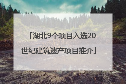 湖北9个项目入选20世纪建筑遗产项目推介