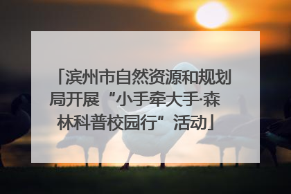 滨州市自然资源和规划局开展“小手牵大手·森林科普校园行”活动
