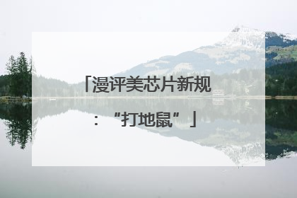 漫评美芯片新规：“打地鼠”