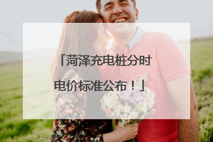 菏泽充电桩分时电价标准公布！