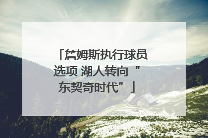 詹姆斯执行球员选项 湖人转向“东契奇时代”