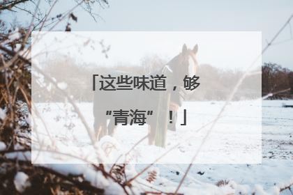 这些味道，够“青海”！