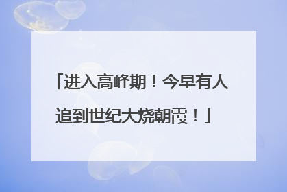 进入高峰期！今早有人追到世纪大烧朝霞！