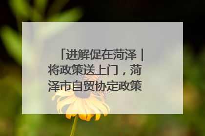 进解促在菏泽｜将政策送上门，菏泽市自贸协定政策专题宣讲会召开
