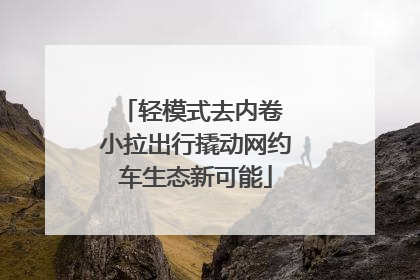 轻模式去内卷 小拉出行撬动网约车生态新可能