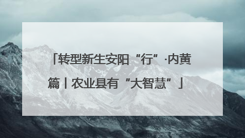 转型新生安阳“行”·内黄篇丨农业县有“大智慧”