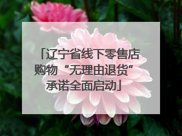辽宁省线下零售店购物“无理由退货”承诺全面启动