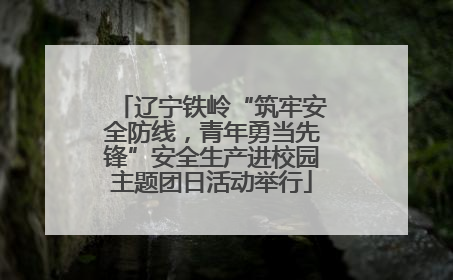 辽宁铁岭“筑牢安全防线，青年勇当先锋”安全生产进校园主题团日活动举行