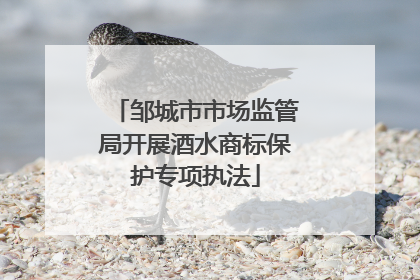 邹城市市场监管局开展酒水商标保护专项执法