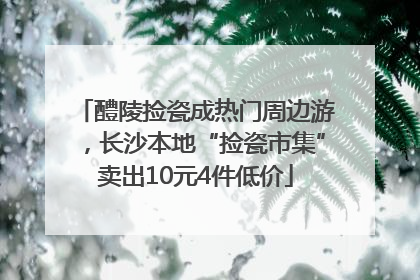 醴陵捡瓷成热门周边游，长沙本地“捡瓷市集”卖出10元4件低价