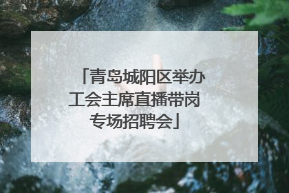 青岛城阳区举办工会主席直播带岗专场招聘会