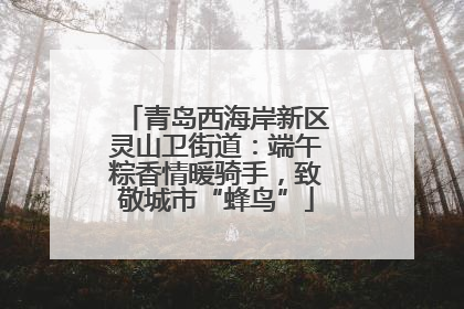 青岛西海岸新区灵山卫街道：端午粽香情暖骑手，致敬城市“蜂鸟”