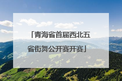 青海省首届西北五省街舞公开赛开赛