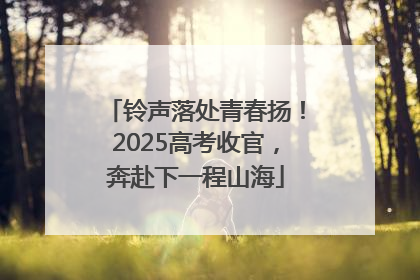 铃声落处青春扬！2025高考收官，奔赴下一程山海
