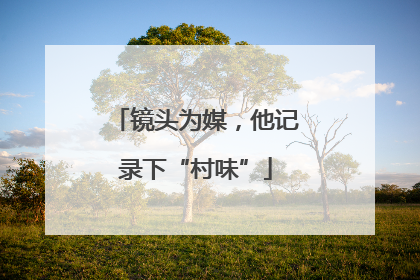 镜头为媒，他记录下“村味”