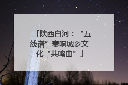 陕西白河：“五线谱”奏响城乡文化“共鸣曲”