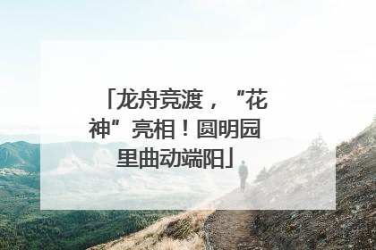 龙舟竞渡，“花神”亮相！圆明园里曲动端阳