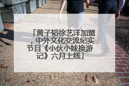 黄子韬徐艺洋加盟，中外文化交流纪实节目《小伙小妹换游记》六月上线