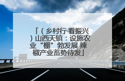 （乡村行·看振兴）山西天镇：设施农业“棚”勃发展 辣椒产业蓄势待发