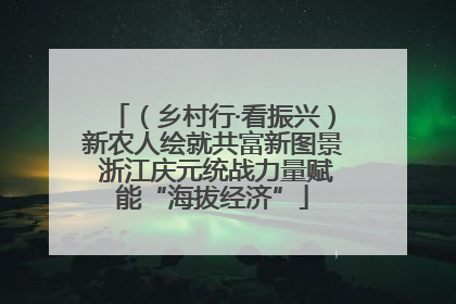 （乡村行·看振兴）新农人绘就共富新图景 浙江庆元统战力量赋能“海拔经济”