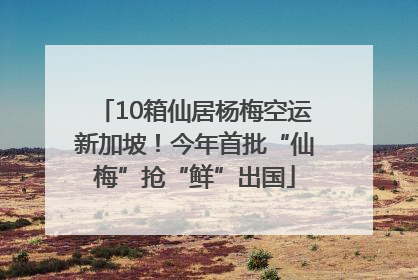 10箱仙居杨梅空运新加坡！今年首批“仙梅”抢“鲜”出国
