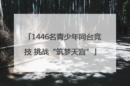 1446名青少年同台竞技 挑战“筑梦天宫”