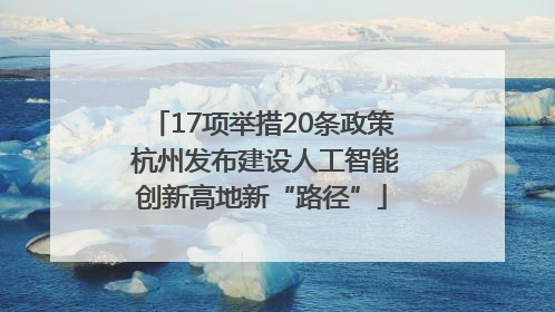 17项举措20条政策 杭州发布建设人工智能创新高地新“路径”