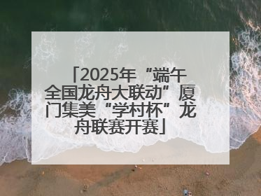 2025年“端午全国龙舟大联动”厦门集美“学村杯”龙舟联赛开赛
