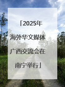 2025年海外华文媒体广西交流会在南宁举行