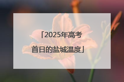 2025年高考首日的盐城温度