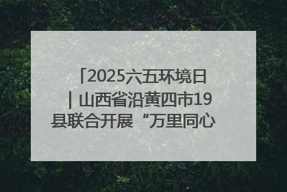 2025六五环境日｜山西省沿黄四市19县联合开展“万里同心，共护黄河”环保志愿者助力一泓清水入黄河公益活动