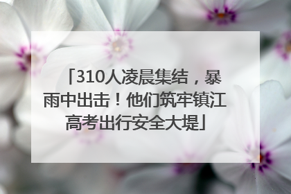 310人凌晨集结，暴雨中出击！他们筑牢镇江高考出行安全大堤